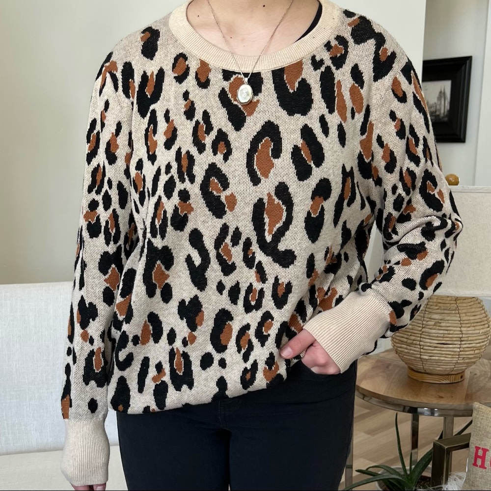 A NEW DAY animal print sweater